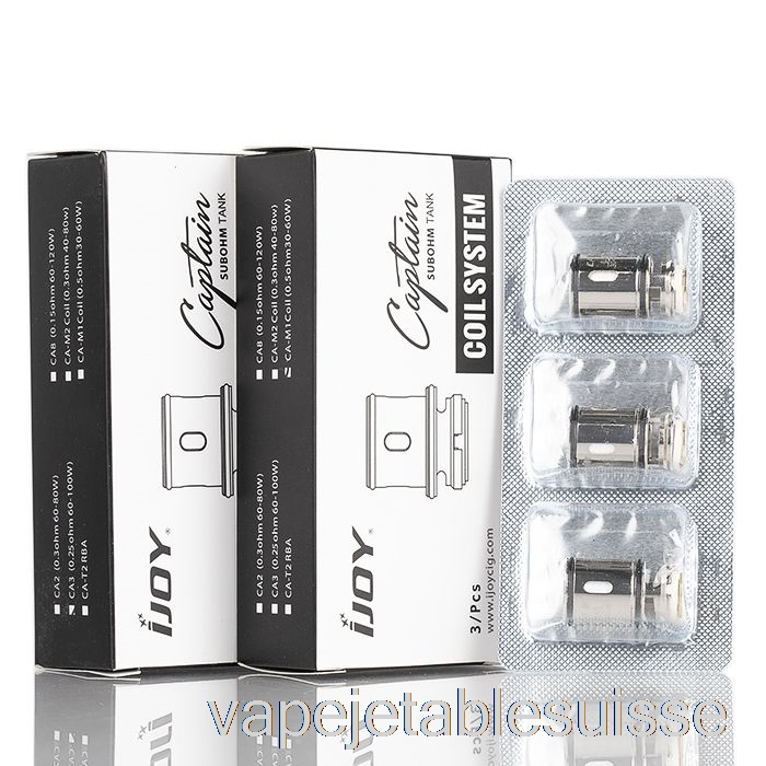 Vape Suisse Ijoy Capitaine Ca Bobines De Remplacement Bobines 0.2ohm Ca3